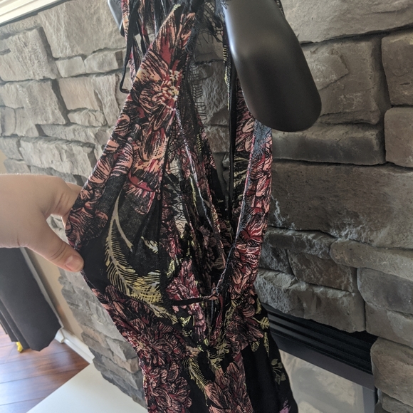 Flower Summer Dress with Lace Detail - size S - Picture 4 of 7